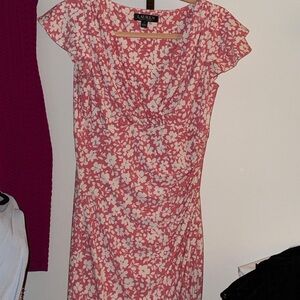 Ralph Lauren Coral Floral Dress
